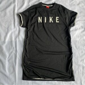 Nike VTG 90’s Sportswear Dress Mesh Short Sleeve 893677-010 Black Women's Small
